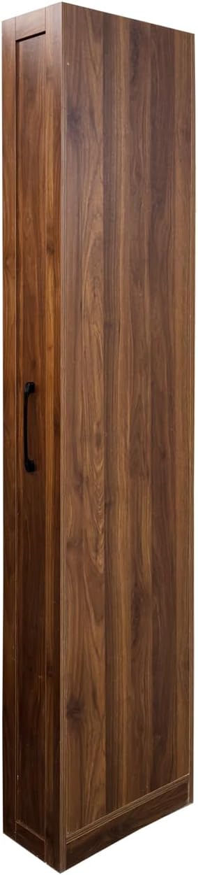 Walnut Pull Out Slim Storage Cart