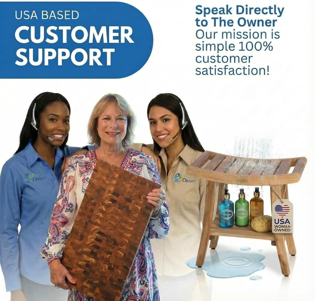 Teak Shower Bench Stool