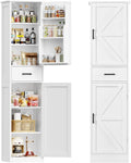 White Narrow Tall Storage Cabinet