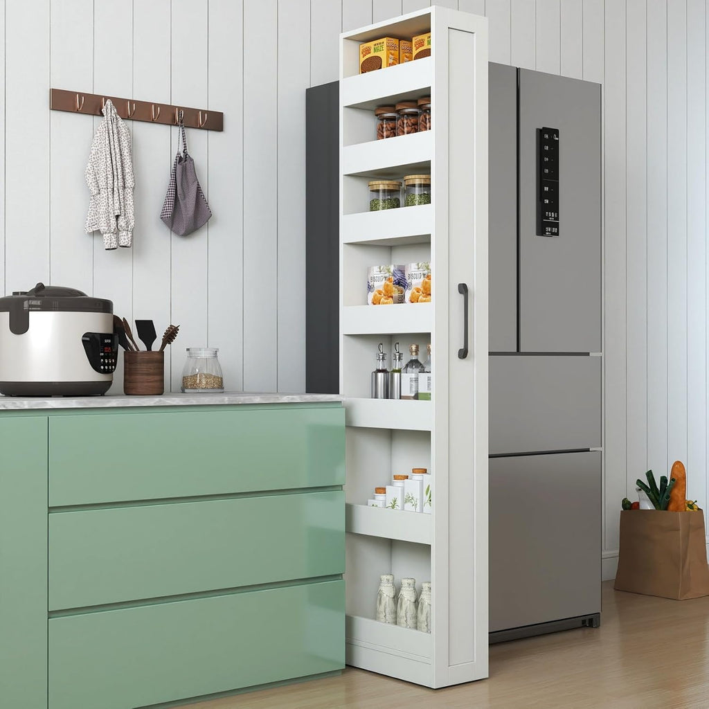 7-Tier Pull Out Narrow Pantry Cabinet