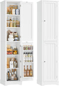 71in White Slim Pantry Cabinet