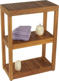 3-Tier Rectangle Teak Shower Stand