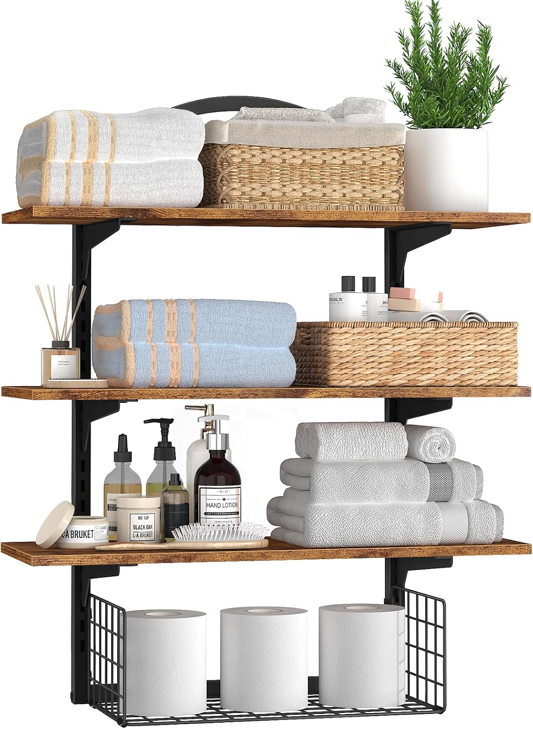 3-Tier Wall Mount Bathroom Shelf
