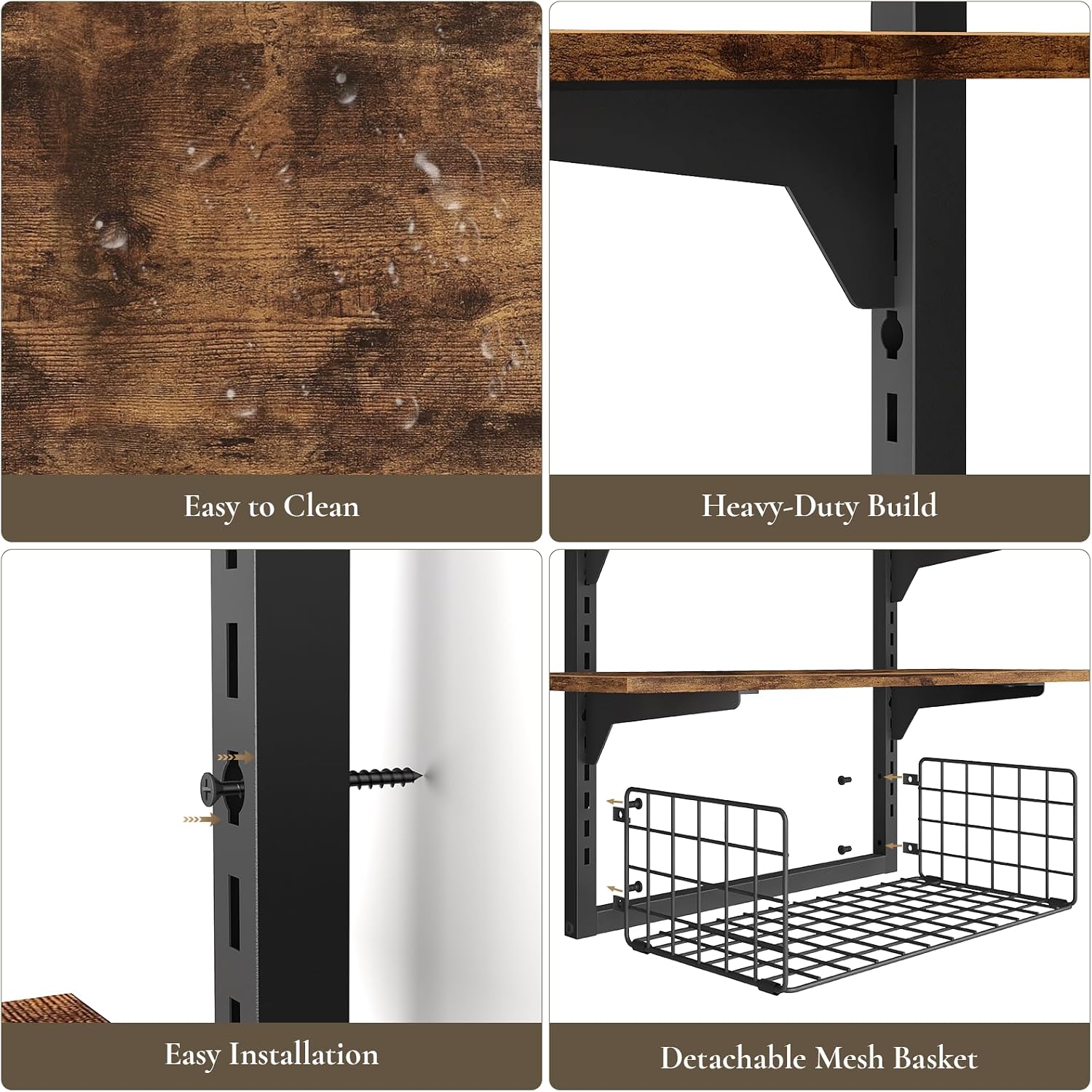 3-Tier Wall Mount Bathroom Shelf