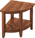 2-Tier Teak Corner Shower Stool